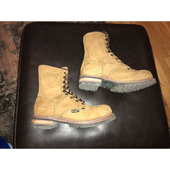 AdTec Brown Crazy Horse Logger Boot Mens Size 8.5 Brown Leather main image 6